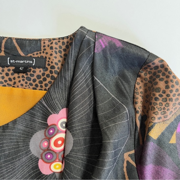 St-Martins Karen Print Shift Dress, NWOT, EU 42 - Picture 5 of 16